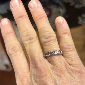 Sterling Silver and Lavender Gemstone Ring size 6